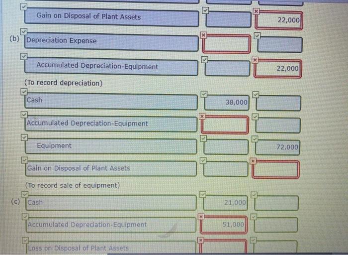 Try again. Sheridan Company owns equipment that cost $72,000 when purchased on