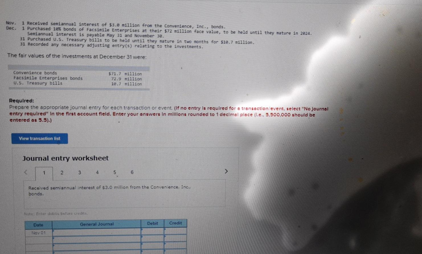 Old MathJax webview Work out the JOURNAL ENTRY WORKSHEET Work out the