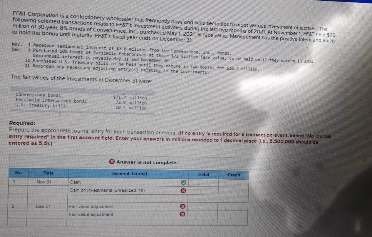 for $10.7 million Dec 31. Record the interest accrued on convenience, Inc.