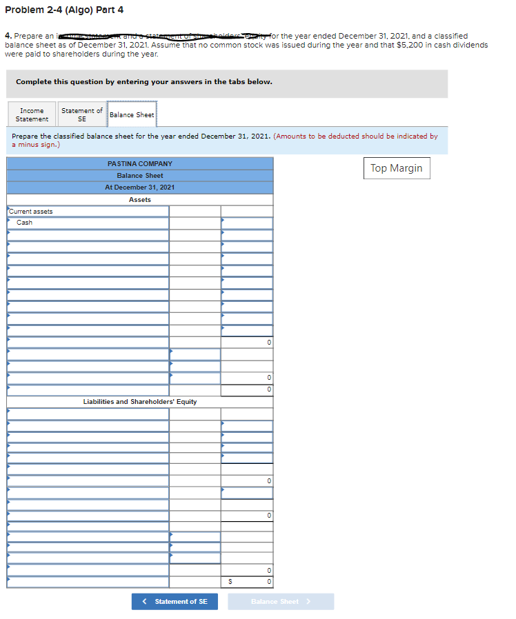 information provided below please. Thank you Problem 2-4 (Algo) Accounting cycle; adjusting