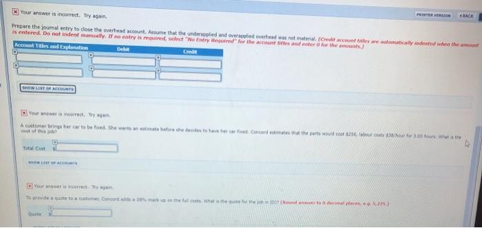 this and it did not get completed. thank you! Concord Auto Shop