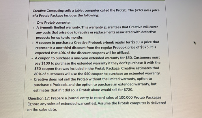  Creative Computing sells a tablet computer called the Protab. The $740