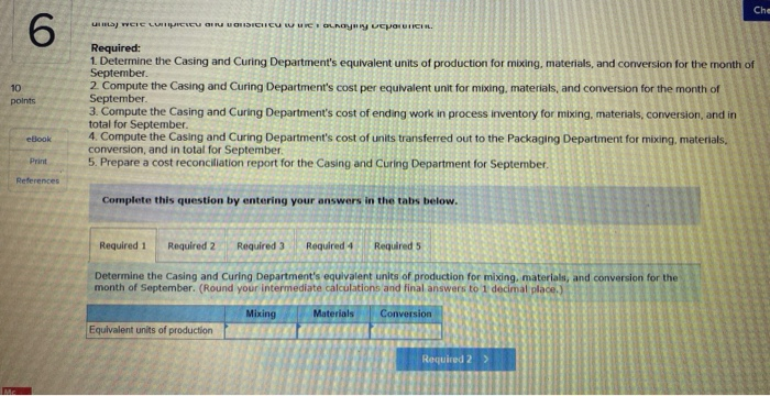 sausages in three production departments Mixing. Casing and Curing, and Packaging in