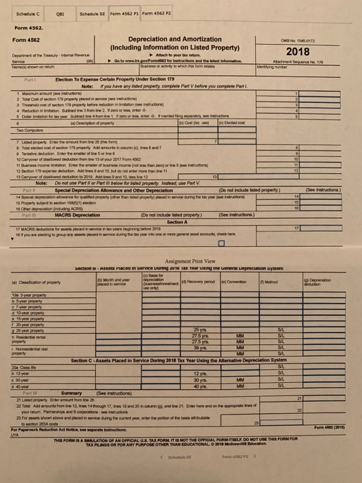 elected on all cligible assets ( 179 was not taken on assets