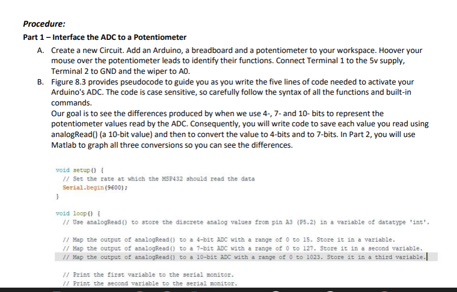I need help with Part 2 the MATLAB part. Here is the