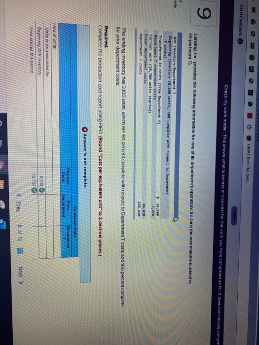  - * . Ch 8 Exercises - - - * GMAT
