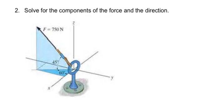 aircraft structures , please complete answer 2. Solve for the components of