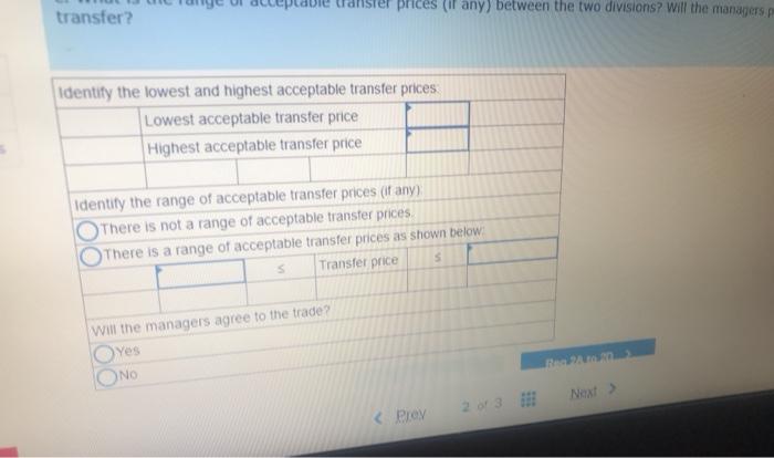 following information relative to the two divisions Case 1 2. $ $