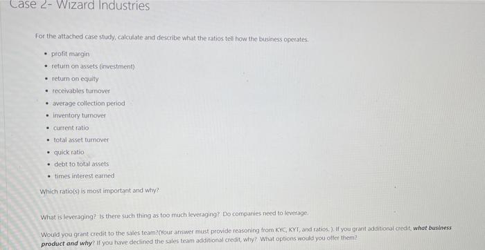 I only need : 1. Receivables turnover 2.Inventory turnover 3.Current ratio 4.Quick