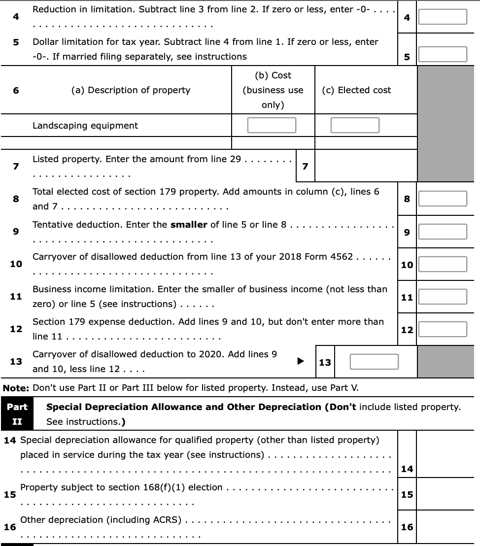 Javier Sanchez purchased and placed in service a new 7-year class asset