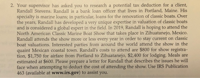 write a business letter 2. Your supervisor has asked you to research