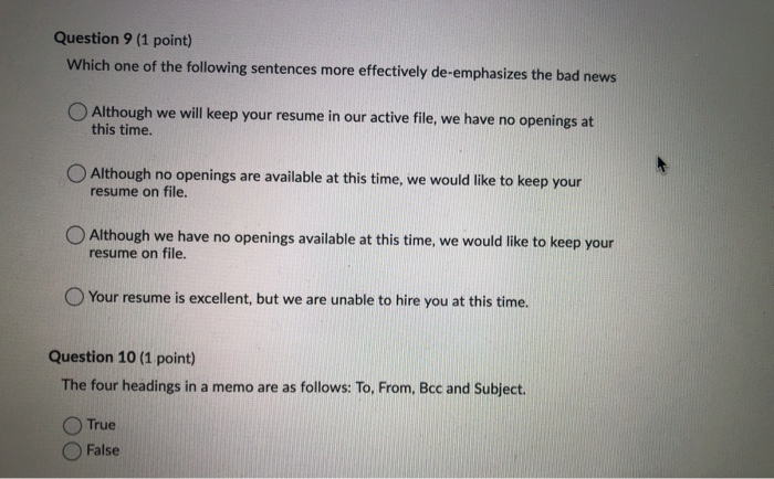 writing strategy. O provides the explanation before the bad news. is usually