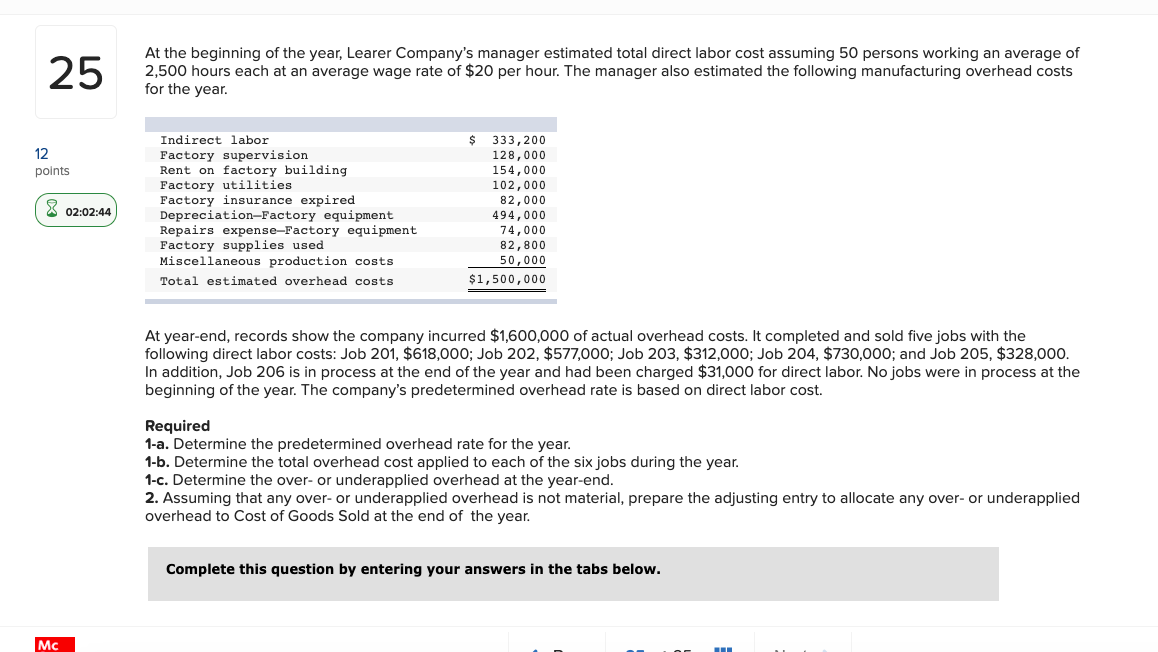 25. PLEASE HELP!!!!!! thank u very much 25 At the beginning of