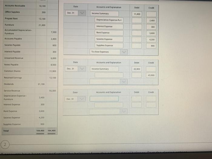 entries for the end of the month. Date Accounts and Explanation Debit