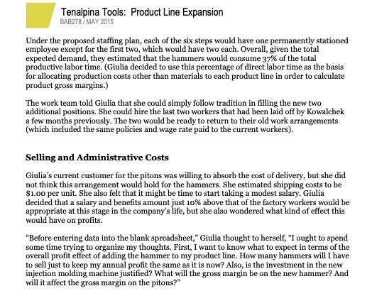 and sales don't change, how many wall hammers would Tenalpina tools have