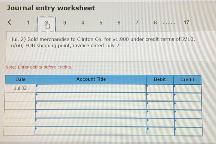 and the gross method. Hint: It will help to identify each receivable