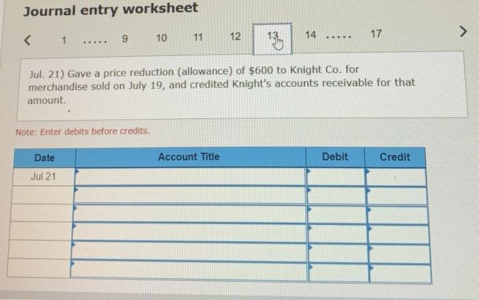Griffin Co., and debited its account payable for that amount. Jul 12