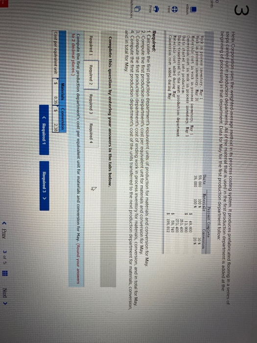 costing system. It produces prefabricated flooring in a series of steps carried