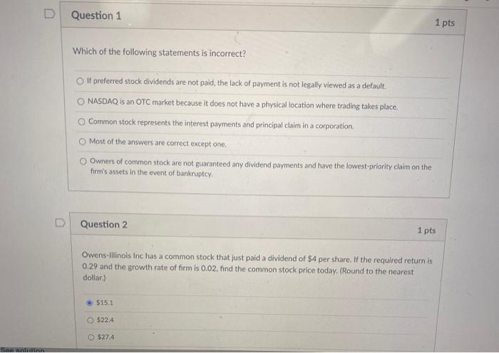  I need help with question 1-15 please :) D Question 1