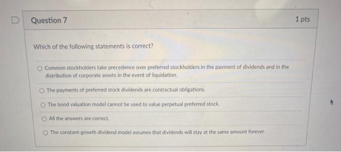 the interest payments and principal claim in a corporation Most of the