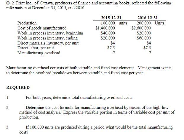  Need help solving the answer. I got 3,976,000 in total manufacturing