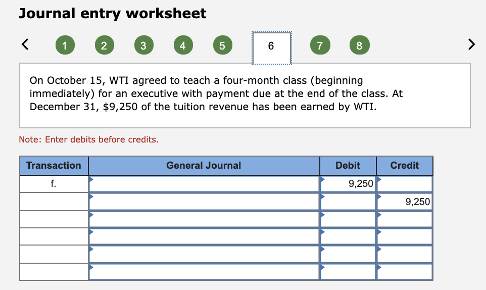 Journal entry worksheet 2 3 4 5 6 7 8 >