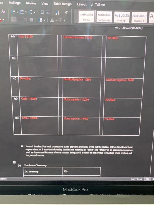 Aa A 1 Acte Od Na Satin AaBbccbd AaBb HE 17.Transaction Analysis: