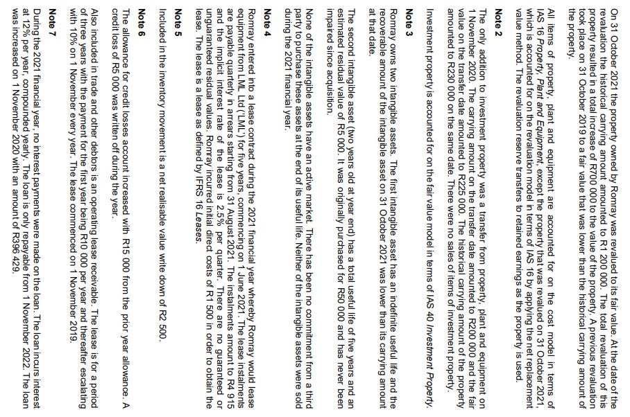 deferred tax on the revaluation reserve and dividends tax. You are the