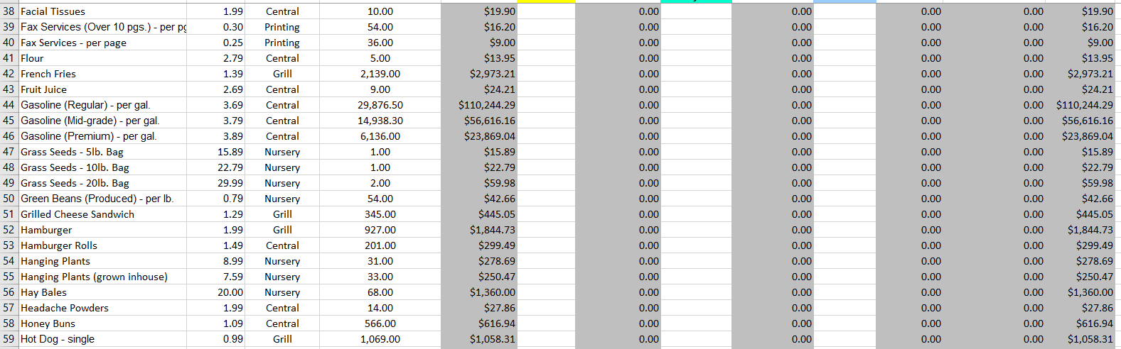 the spreadsheet, you will need to click on the tab titled "Enable