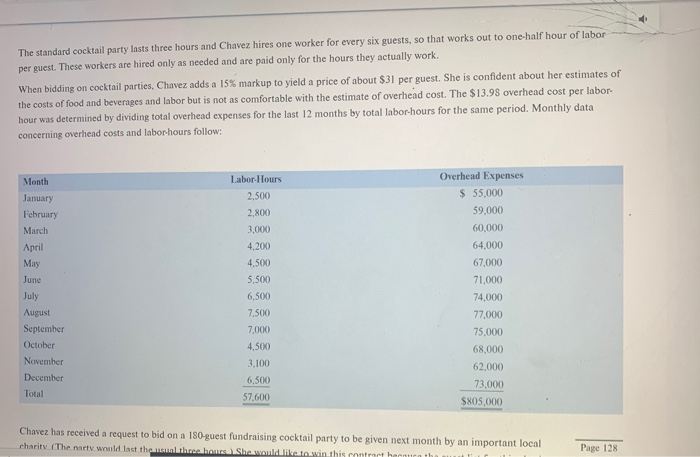 Analysis of Mixed Costs in a Pricing Decision 02-11 Maria Chavez owns