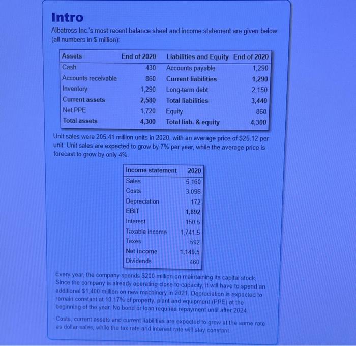  Problem 7. Please provide excel worksheets WITH AND WITHOUT FORMULAS. I