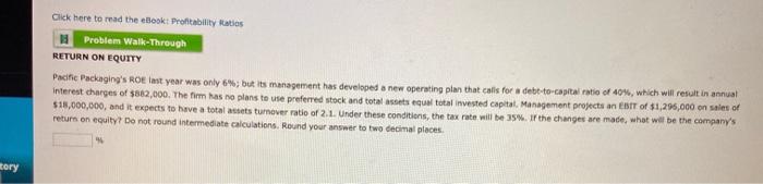  Click here to read the look: Profitability Ratios Problem Walk-Through RETURN