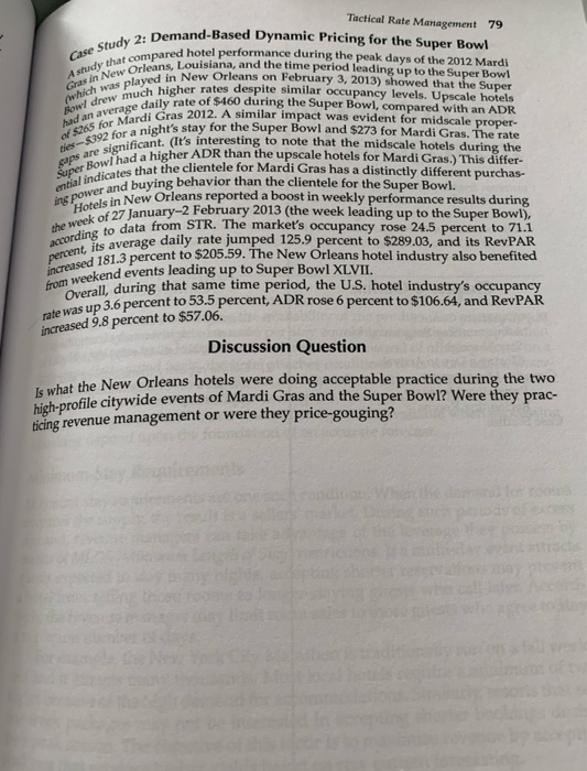  Case Study 2: Demand-Based Dynamic Pricing for the Super Bowl Gras