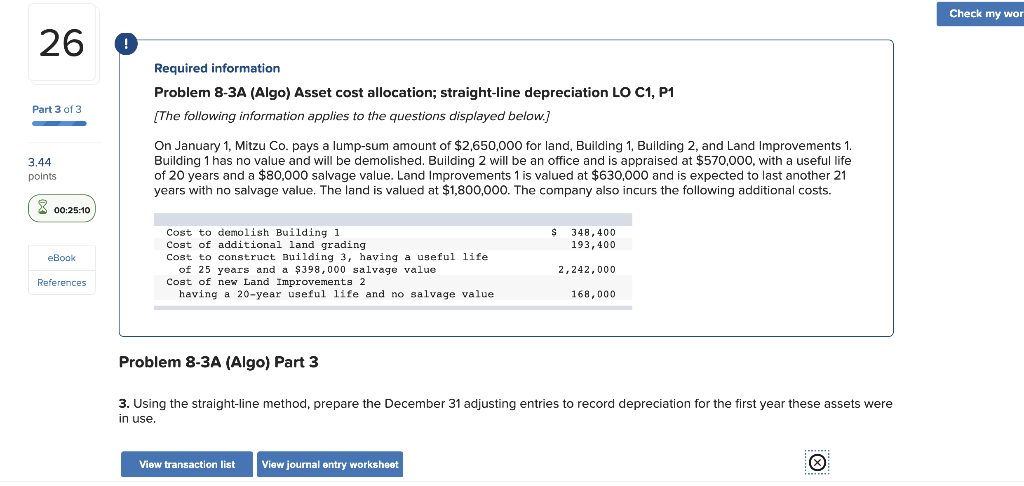 No Date General Journal Debit Credit 00:25:05 1 Dec 31 Depreciation expenseBuilding