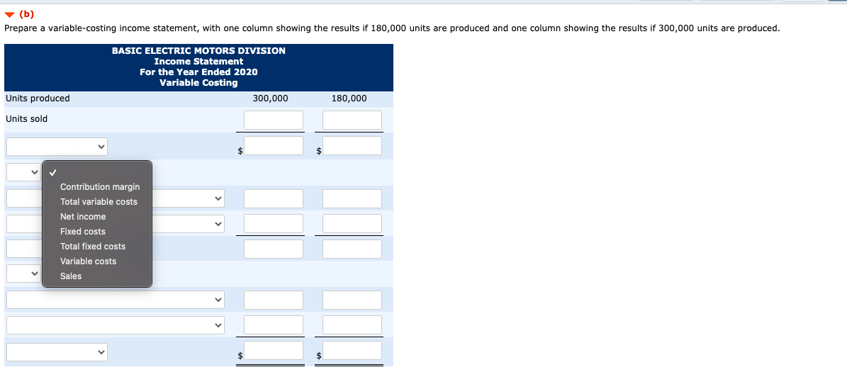 180,000 or 300,000 units during the period. Other information is as follows: