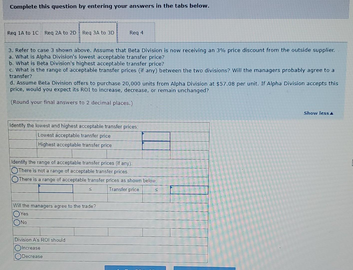 199,000 Alpha Division: Capacity in units Number of units now being sold