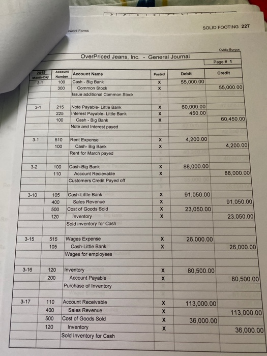 the corrections for this to be 100% correct. SOLID FOOTING 227 OverPriced