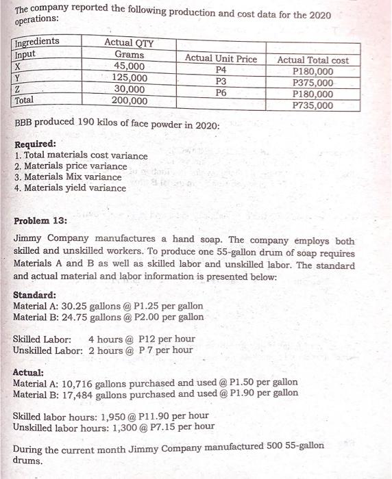 2: Material Variance Katrina Company's direct material costs are as follows: Standard