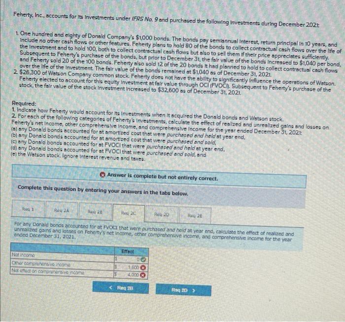 Investments under IFRS No. 9 and purchased the following investments during December