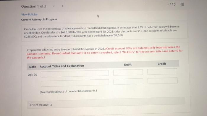  Chapter 2 Question 1 Question 2 Question 3 Question 1 of