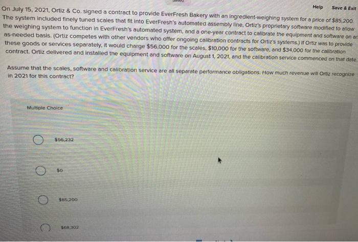  Help Save & Exit On July 15, 2021, Ortiz & Co.