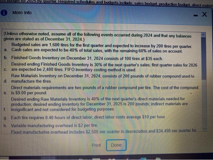 each Giseppe is planning for the next year by developing a master