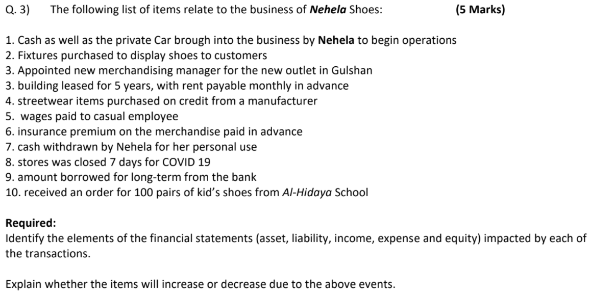 Only ans If you can. Don't give wrong answer. TIA. Q. 3)