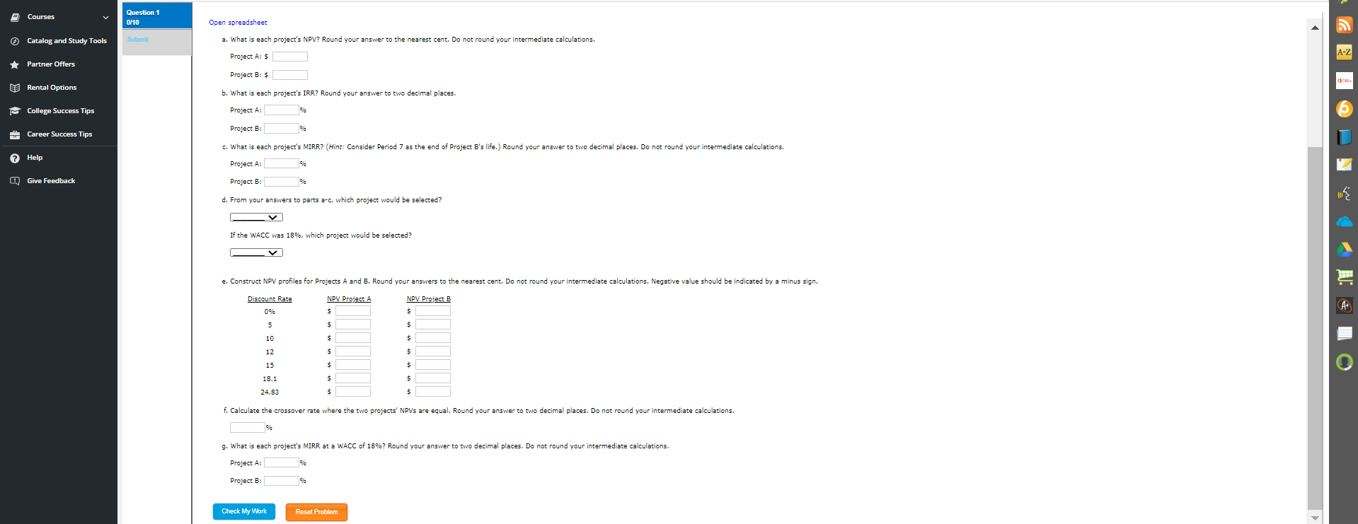 1 Partner Offers Excel Online Structured Activity: Capital budgeting criteria A company