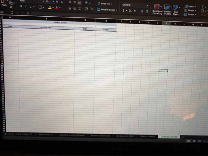 the amounts should be linked to the Adjustments column of the Worksheet