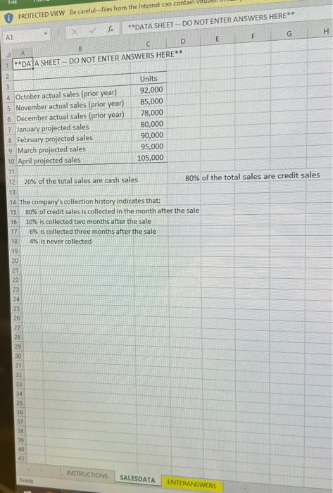 a separate section that details the type of sales made (cash versus