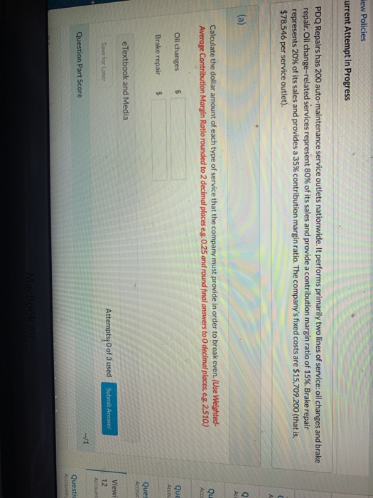  hew Policies urrent Attempt in Progress PDQ Repairs has 200 auto-maintenance