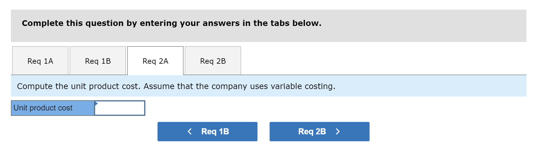 following costs were incurred during the company's first year of operations points
