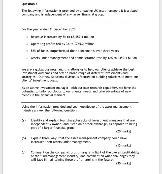  Really Need Help! Really need help on this asset management question