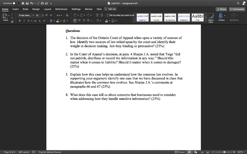  3. Explain how this case helps us understand how the common